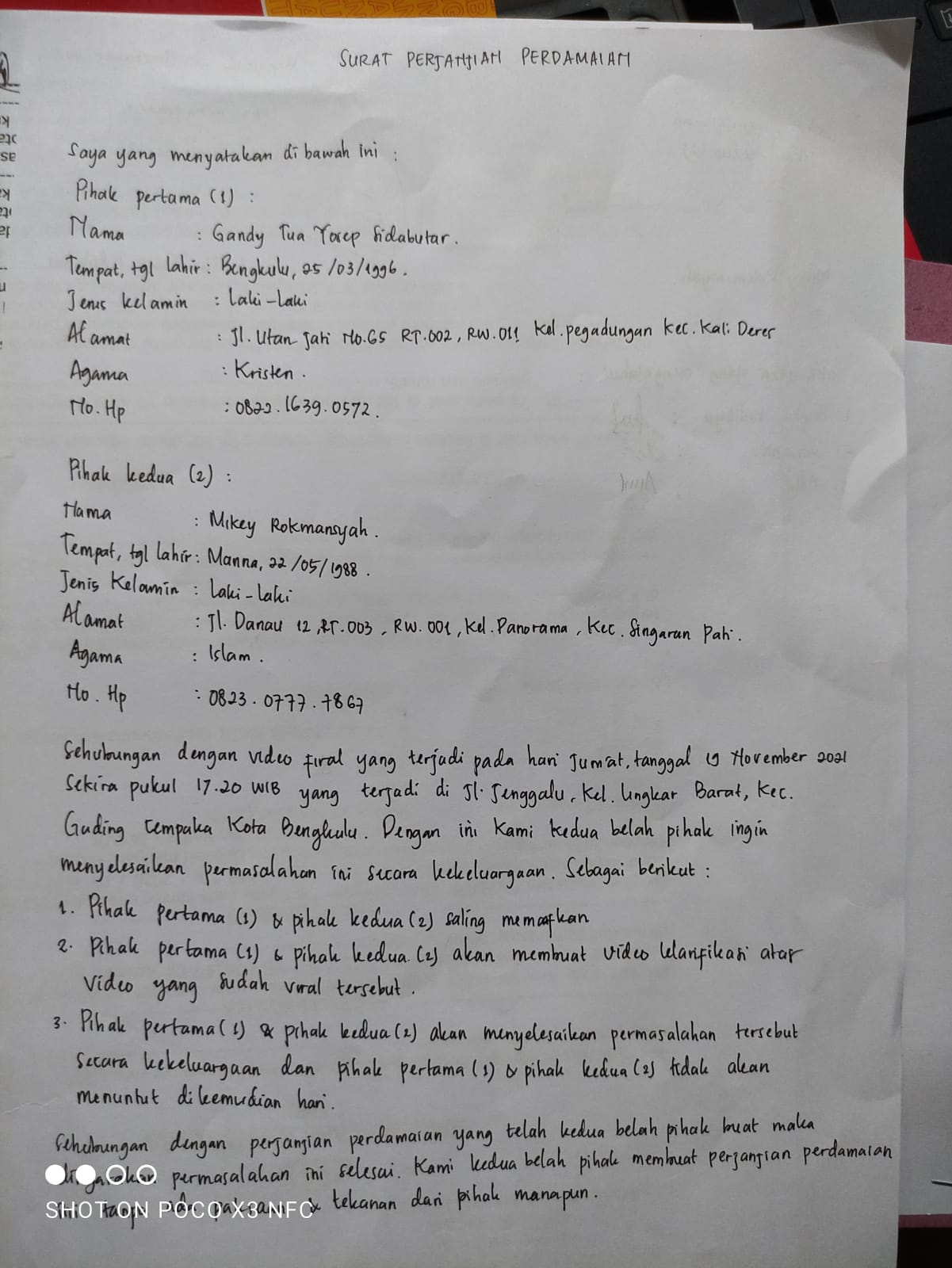 Surat Pernyataan 