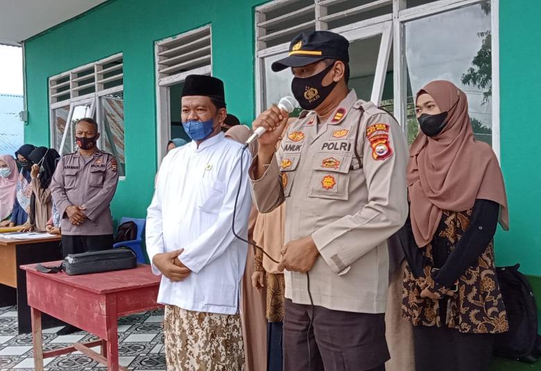 Polres Mukomuko Gelar Serbuan Vaksinasi di Ponpes Raudhatul Jannah